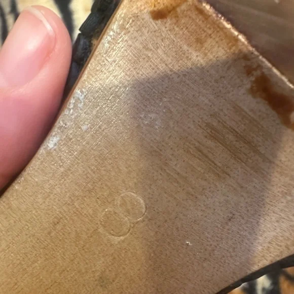 Leopard Print Carved Wooden tiki Wedges - Picture 15 of 15